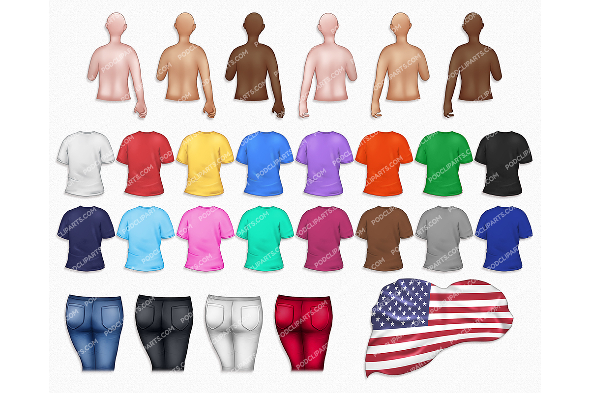 4th of July, USA couple Clipart PNG, a Seasonal Illustration by Podcliparts (Photo 3 of 7)