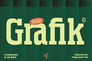 Grafik Bold Condensed Slab Serif, a Slab Serif Font by timelesstype.co