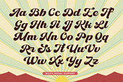 Retro Lettering - Groovy font, a Script Font by Nirmana Visual (Thumbnail 7 of 11)