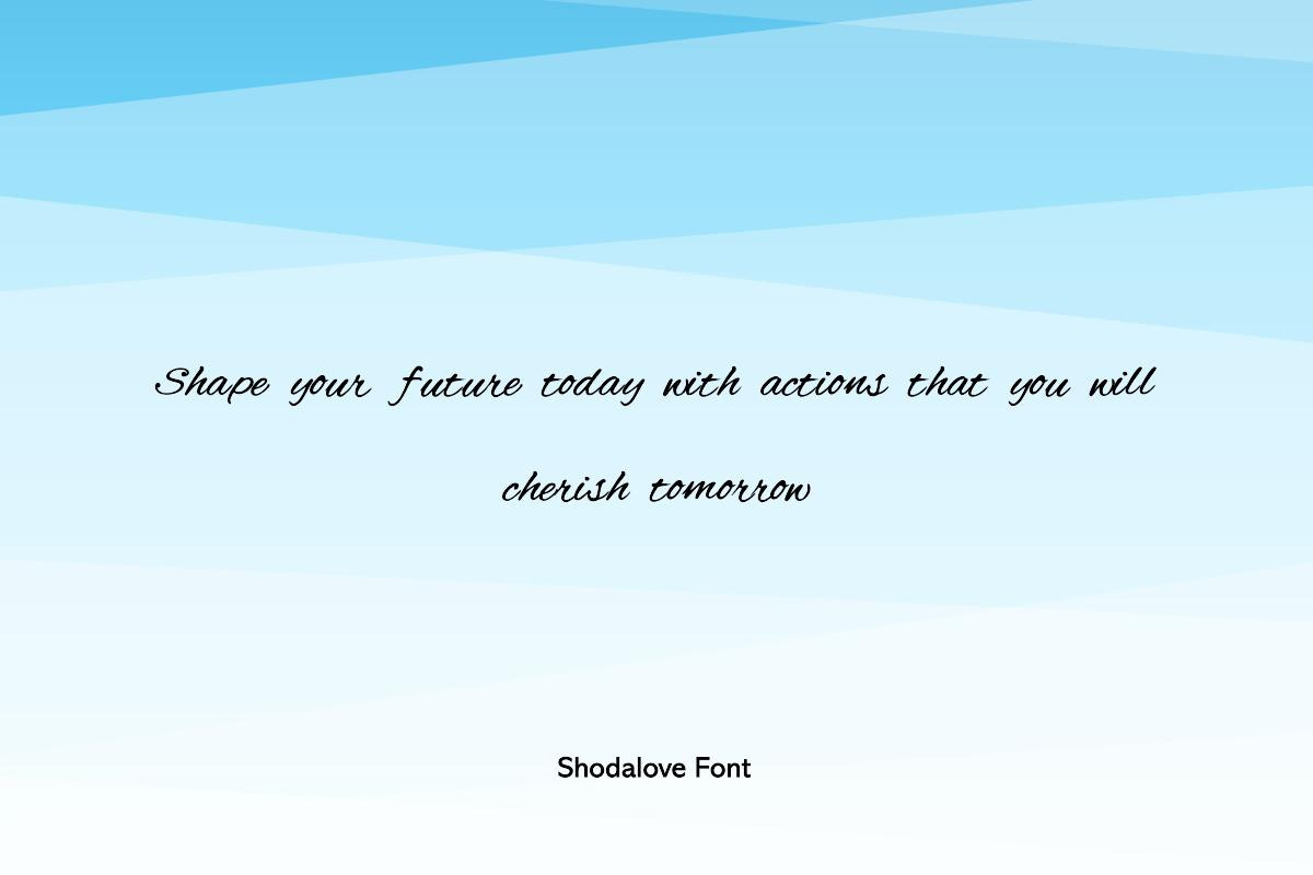 Shodalove Handwritten Font, a Handwritten Font by ResumeFabs (Photo 5 of 6)