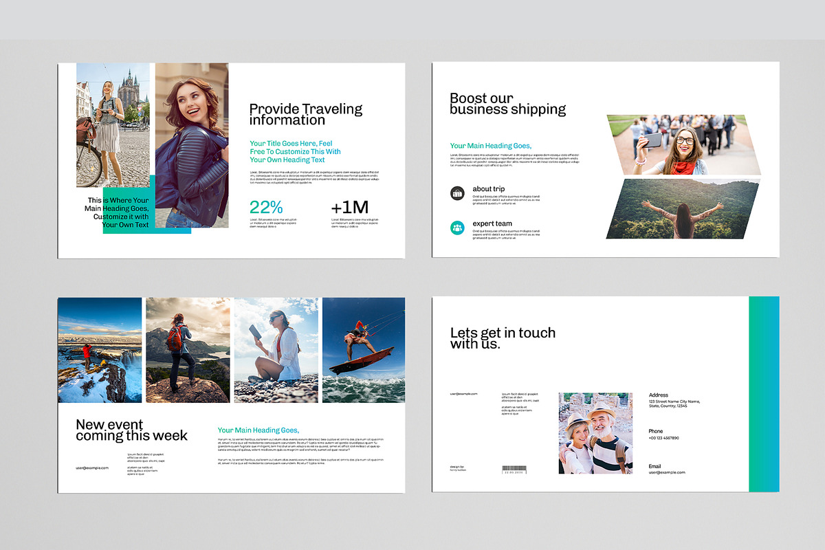 Travel Presentation Template, a Presentation Template by MightyDesign (Photo 5 of 8)