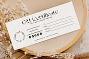 Luxury Gift Certificate Canva Design, a Business Card Template by Summit Avenue (Thumbnail 2 of 6)