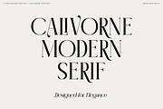 Calivorne - Modern Elegant Serif, a Serif Font by Muksal Creative (Thumbnail 7 of 11)