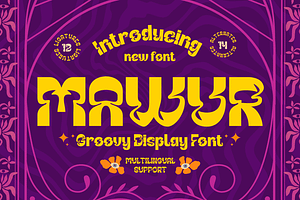 MAWUR Groovy Retro Font