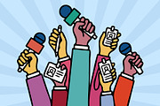 World Press Freedom Day Illustration, an Object Graphic by nandinigraphics (Thumbnail 1 of 3)
