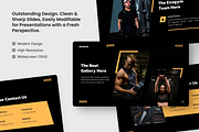 Exogym Fitness And Gym Google Slide, a Presentation Template by SquidPixey (Thumbnail 3 of 6)