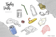 Trashes Vector, a Food Illustration by aniunova (Thumbnail 2 of 4)