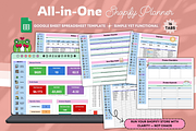 Shopify Seller Planner Spreadsheet, a Stationery Template by bellaROSEworkshop (Thumbnail 1 of 6)