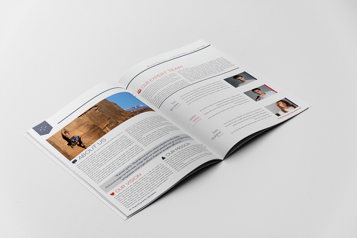 Modern Project Proposal Template, a Brochure Template by Andre28 (Photo 2 of 6)