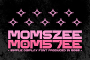 Momszee, a Sans Serif Font by asfgraphics (Thumbnail 1 of 11)