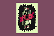 Summer open air vector poster set., a Seasonal Illustration by PoPaShop (Thumbnail 2 of 10)