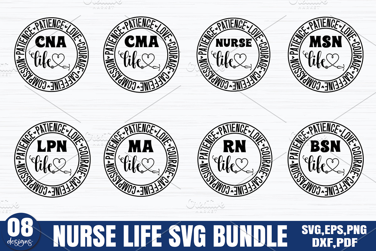 Nurse Life SVG Bundle, Nurse SVG, a Graphic by Designer302 (Photo 2 of 10)