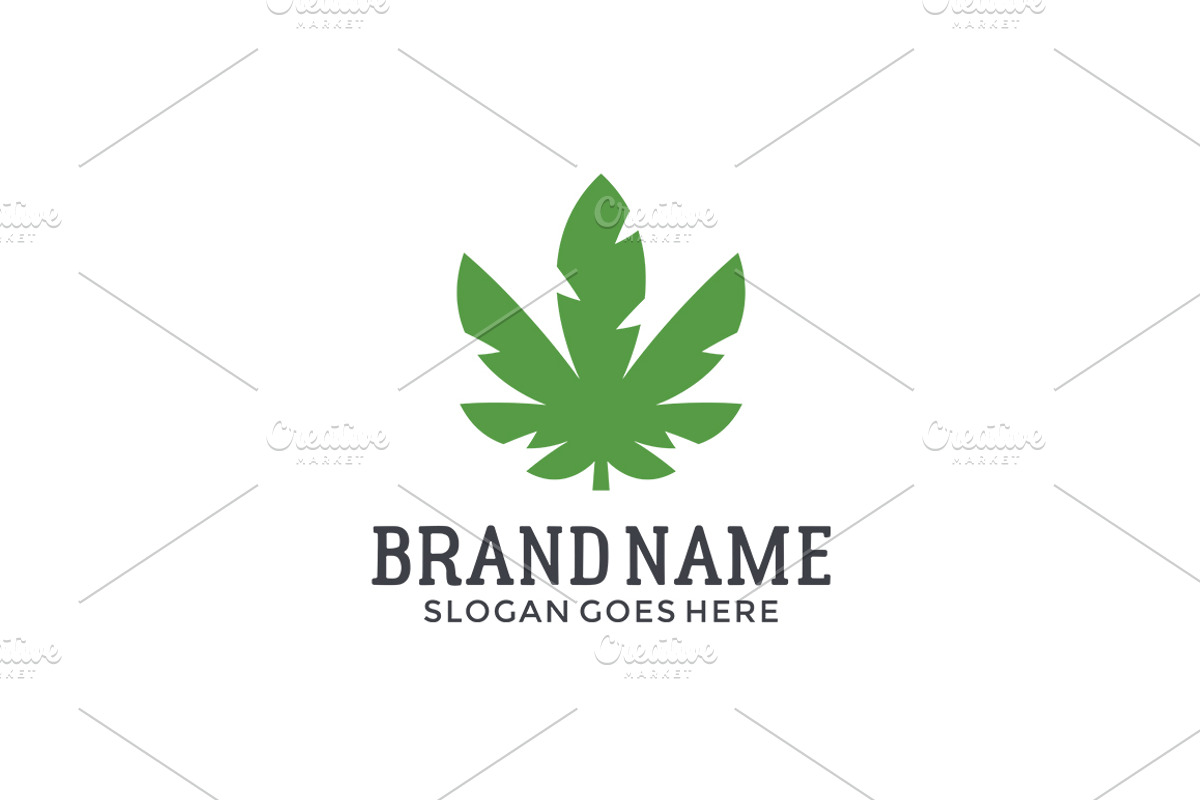 Cannabis Logo Template, a Branding & Logo Template by pne-design (Photo 1 of 2)