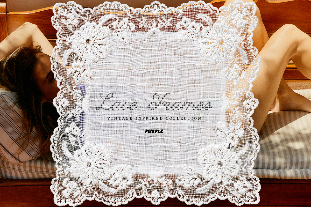 Lace Frames: Vintage Inspired Set, an Object Graphic by Purple (Photo 10 of 10)