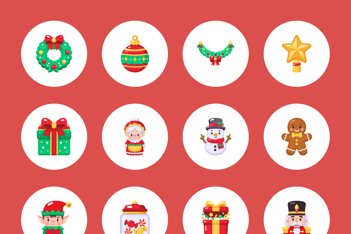 75 Christmas Flat Icons, an Emoji Icon by Prosymbols (Photo 10 of 10)