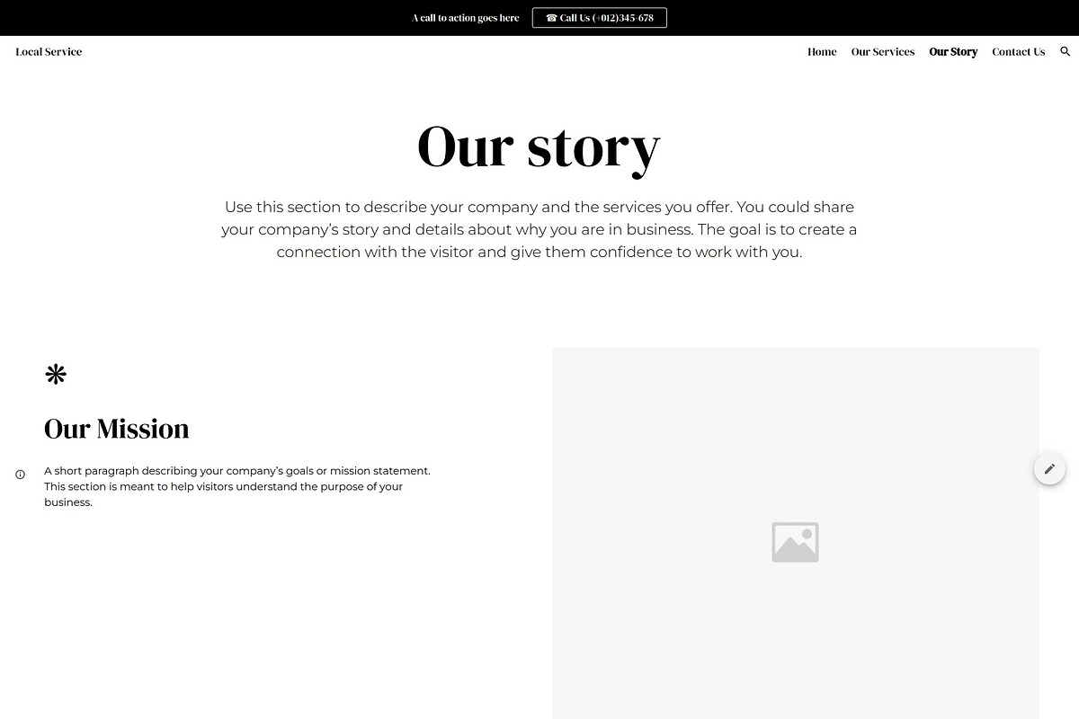 Services 2 / Google Site Wireframe, a Templates & Theme by Template Heaven (Photo 3 of 4)