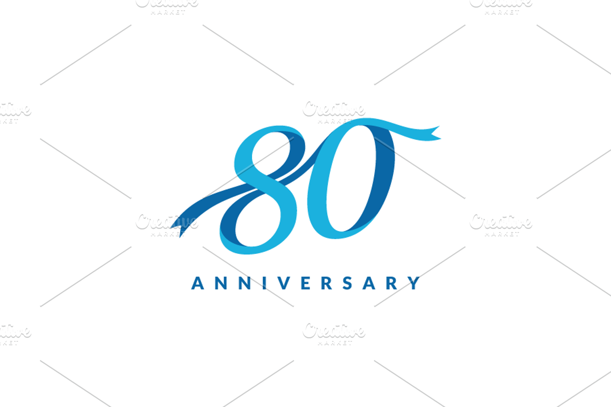 80th Anniversary Celebration Design, a Graphic by yopie (Photo 4 of 4)