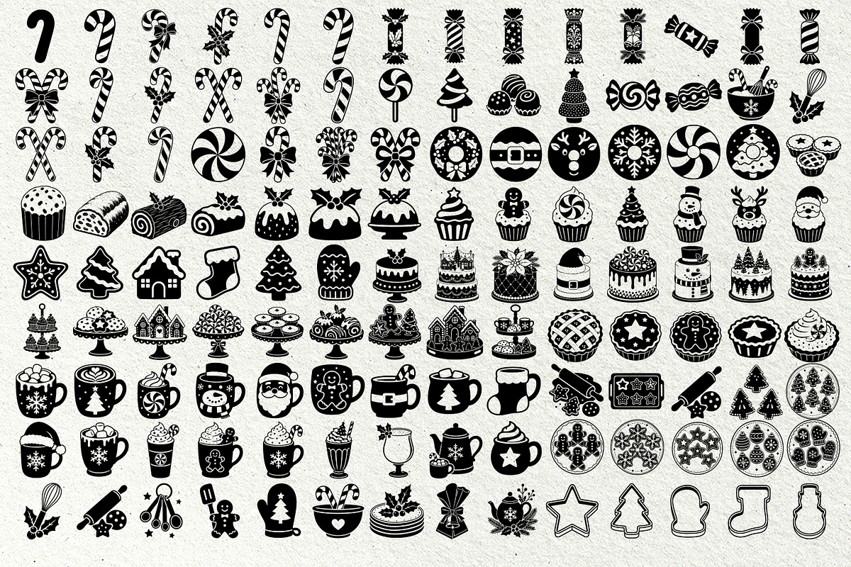 Christmas SVG Clipart Bundle, a Seasonal Illustration by DENIDigitalArtSudio (Photo 6 of 14)