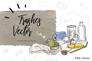 Trashes Vector