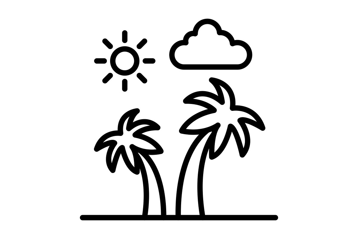 Island Line Icon, an Icon by Pexelpy