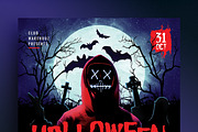 Halloween Horror Night Party Flyer, a Flyer Template by Verazo (Thumbnail 2 of 2)