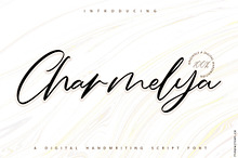 Charmelya – Handwriting script font