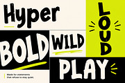 Hyper Block – Bold Display Font, a Script Font by Wow Magic (Thumbnail 3 of 6)