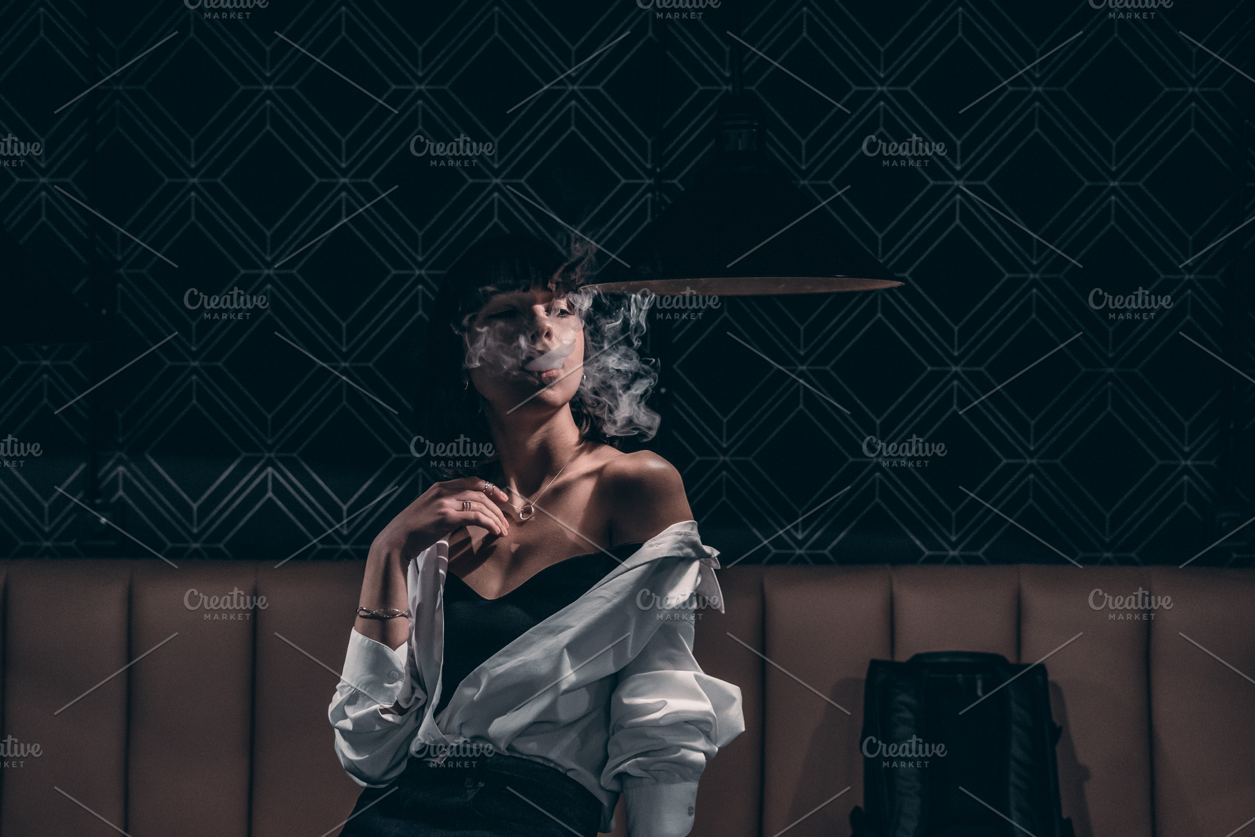 elegant girl smokes, a Beauty & Fashion Photo by Elijah