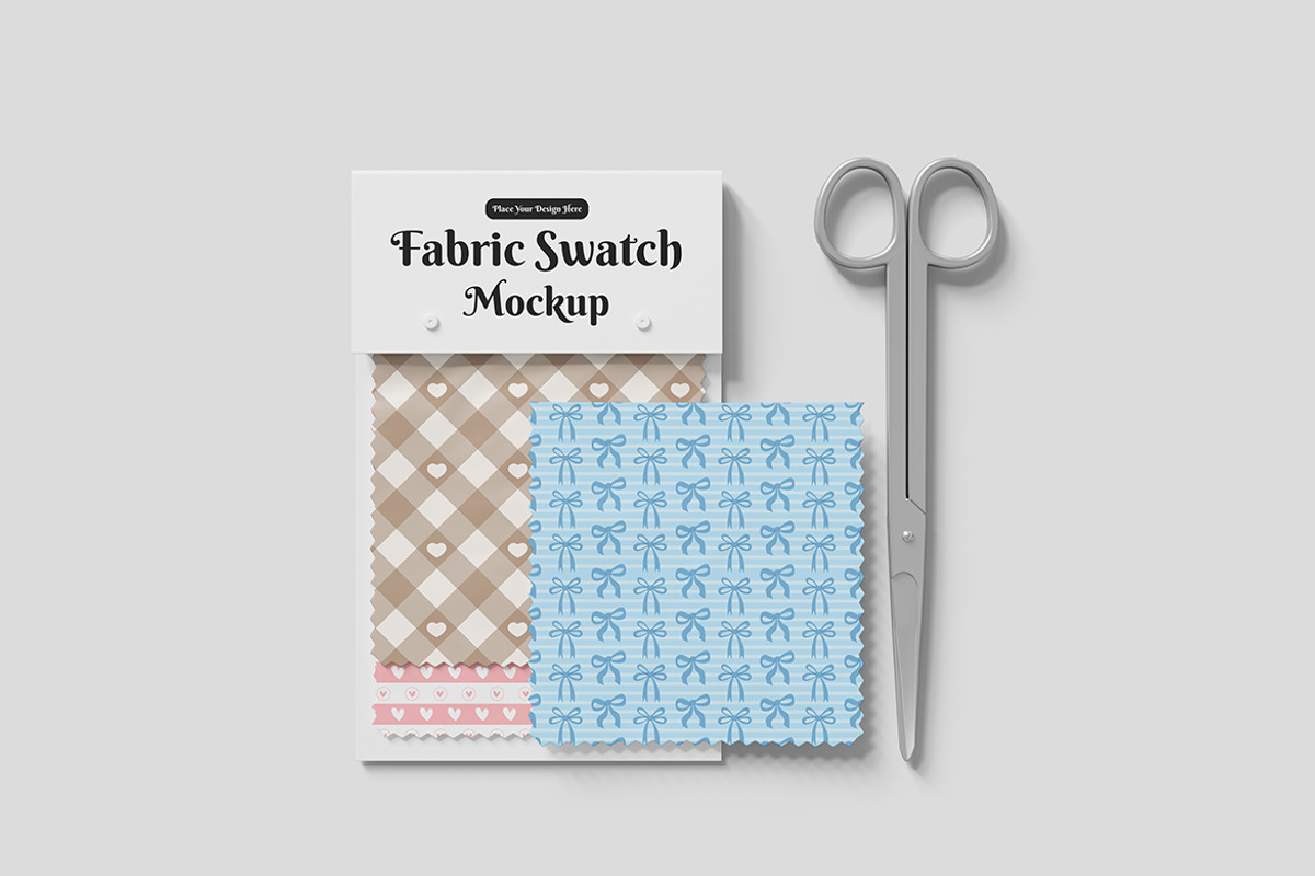 Fabric Swatch Mockup PSD, an Advertising Mockup by Indah (Photo 2 of 6)