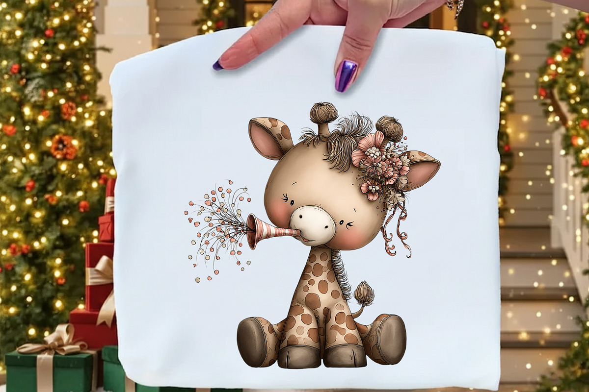 Whimsical New Year Animal Clipart, an Illustration by Craft Nest (Photo 4 of 8)