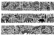 Vintage Animals and Fish Folk Art, an Illustration by devastd (Thumbnail 17 of 30)