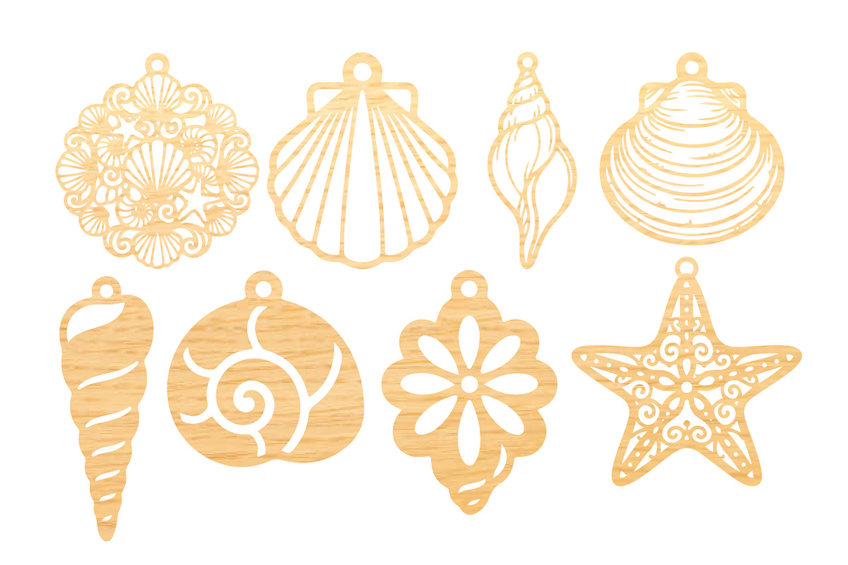 30 Coastal Earrings Laser Cut SVG, an Object Graphic by DreamCafeArt (Photo 4 of 7)