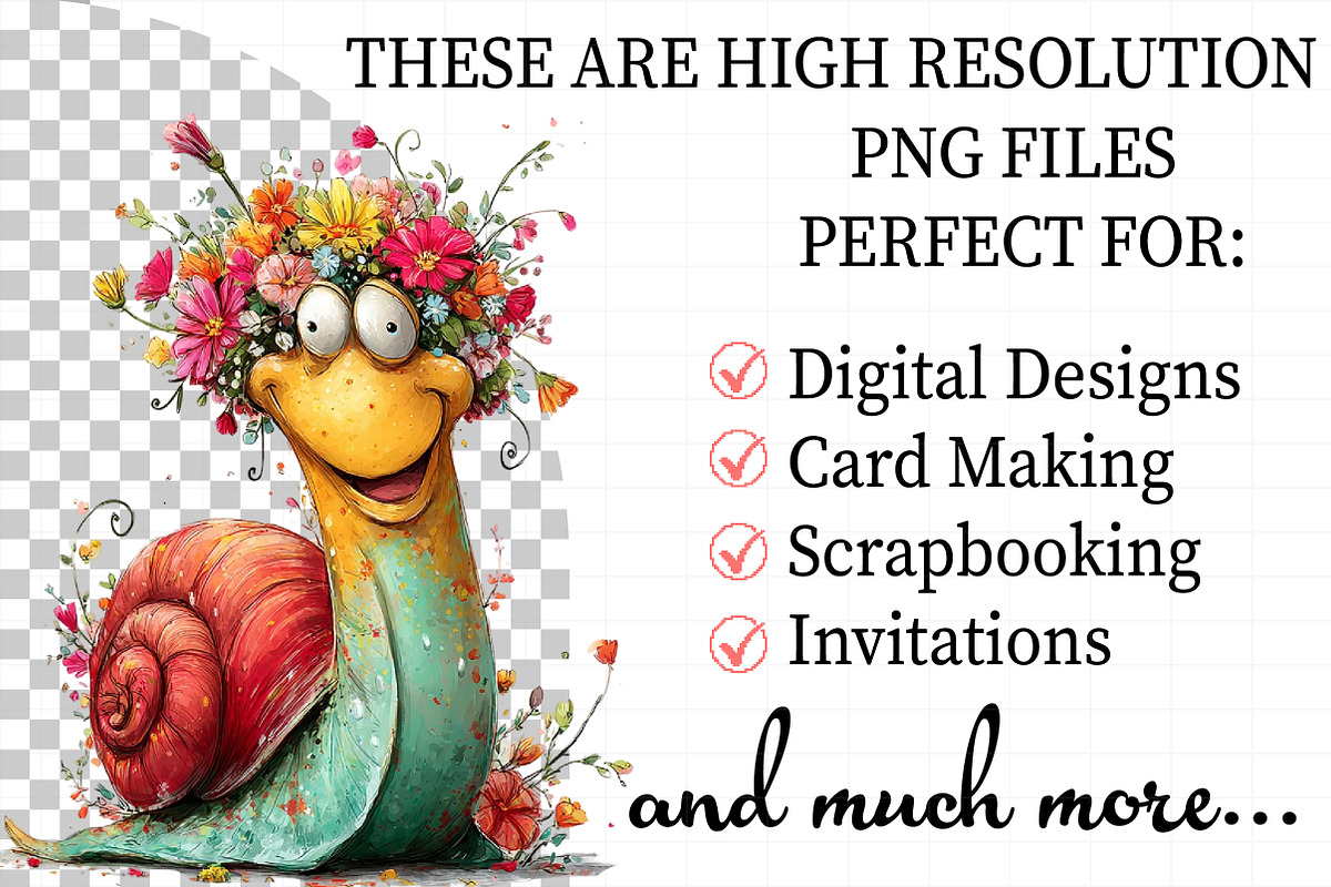 Whimsical Spring Snail Clipart, an Illustration by Daily.Designs (Photo 2 of 8)