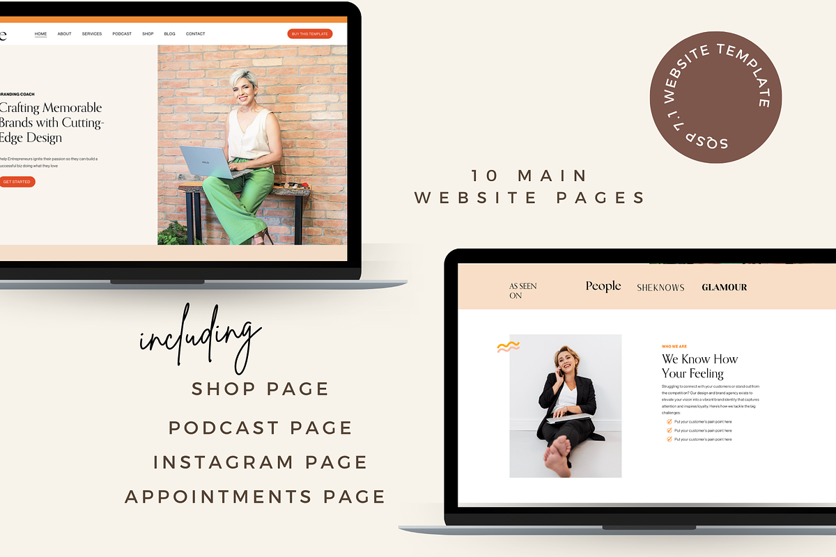 Squarespace 7.1 Template Elle, a Websites & App Template by thrivedigitally (Photo 3 of 8)
