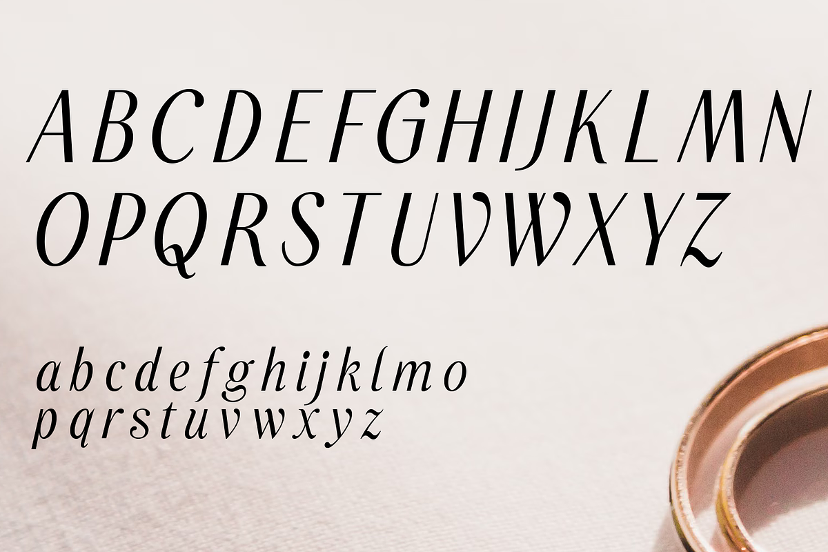 Pulseras- Romantic Display Font, a Sans Serif Font by Lurinzu Studios (Photo 4 of 13)