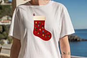 Watercolor Christmas Stocking Clipar, an Illustration by SVGArt (Thumbnail 6 of 8)