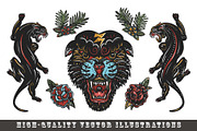 Black panthers tattoo, a Background Graphic by intueri (Thumbnail 10 of 12)