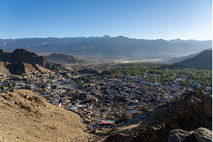 Panoramic View over Leh in Ladakh