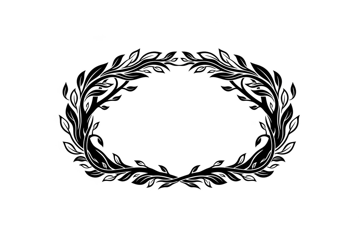 Nature Wreath Frame Vector Bundle, an Illustration by jahid234 (Photo 2 of 51)