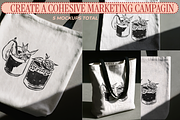 Woven Tote Mockup Bundle (5-Pack), a Mockup by VisualGrid (Thumbnail 3 of 5)
