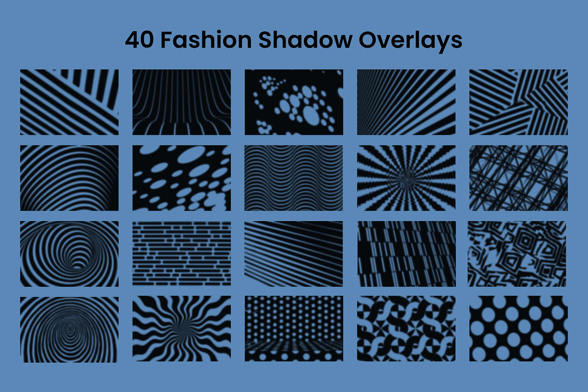40 Fashion Shadow Overlays, a Pattern Graphic by 3Motional (Photo 10 of 10)
