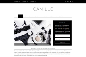 Feminine WordPress Theme | Camille, a WordPress Template by Hello Chic Designs