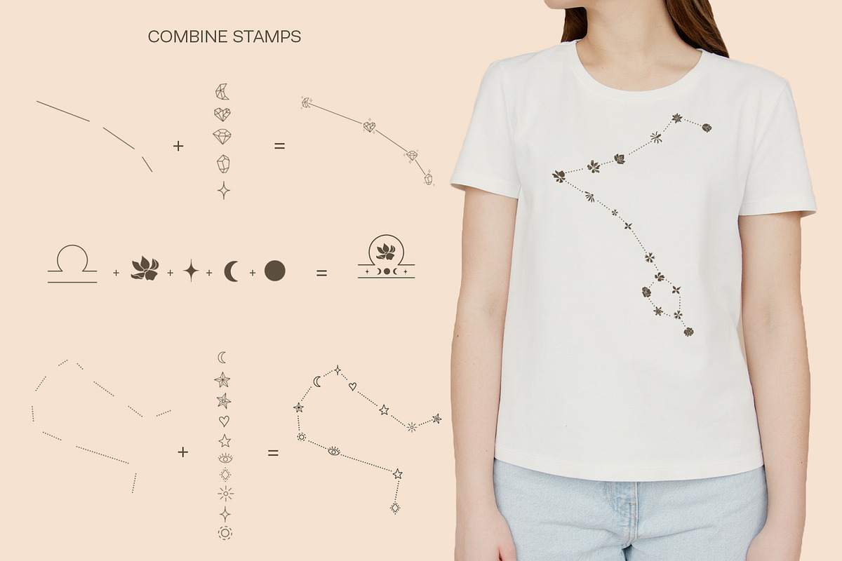 Constellations Procreate Brushes, a Brush Add-On by NinaFedorova (Photo 2 of 5)
