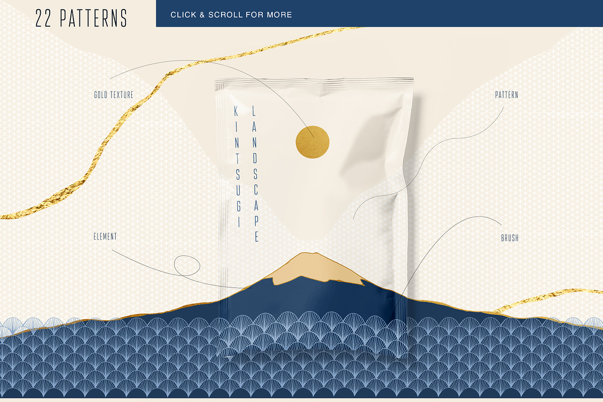 Japanese Kintsugi Landscape Creator, an Object Graphic by Polli Deeva (Photo 7 of 15)