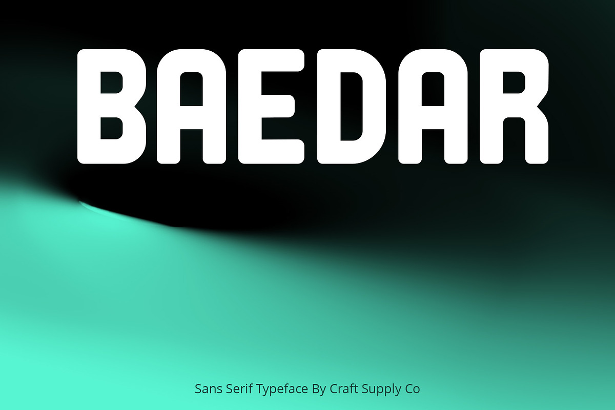 Baedar - Bold Sans Serif, a Sans Serif Font by Craft Supply Co. (Photo 1 of 8)