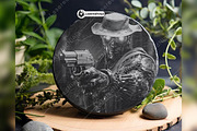 Cyborg Cowboy Man-Machine Artificial, a Background Graphic by LaseredNinja (Thumbnail 4 of 7)