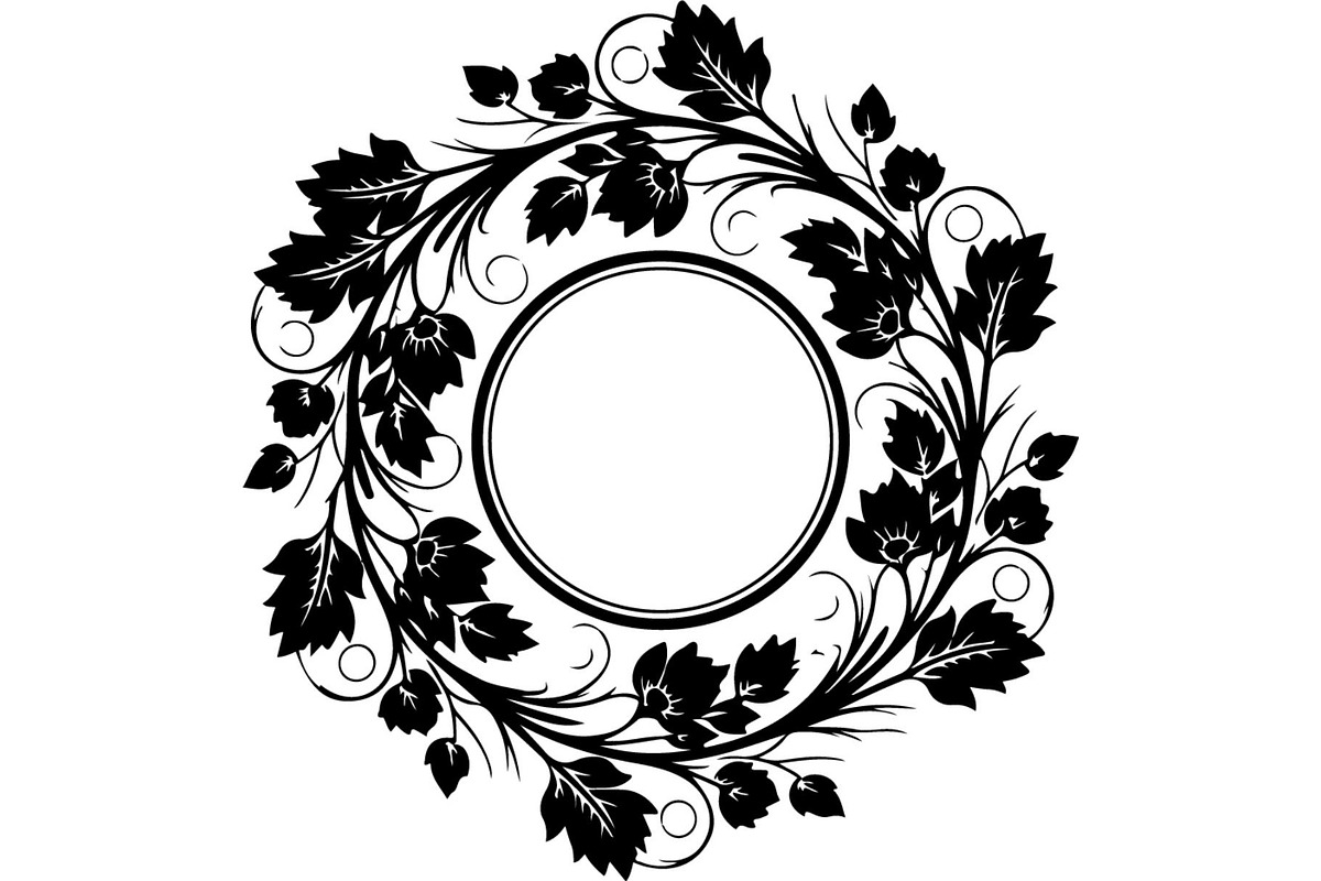 Floral Wreath Frame Bundle, an Object Graphic by Creativeshirt (Photo 8 of 20)