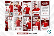 Football Social Media Pack Template, a Social Media Template by Geelator Studio (Thumbnail 3 of 6)