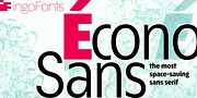 Écono Sans Pro, a Sans Serif Font by ingoFonts (Thumbnail 1 of 9)