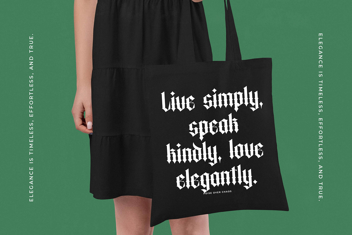 Merdlins Modern Blackletter Serif, a Blackletter Font by timelesstype.co (Photo 2 of 20)